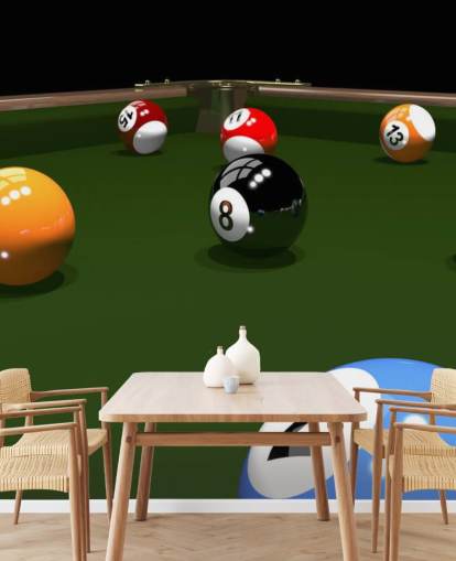 Papel pintado de mesa de billar