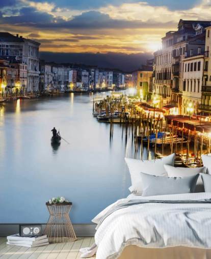 Venedig på natten Bakgrund