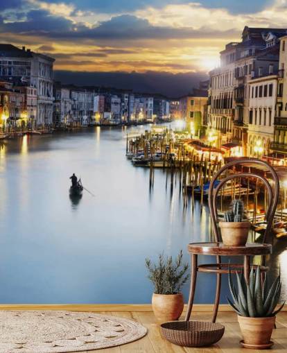 Fondo de pantalla de Venecia de noche