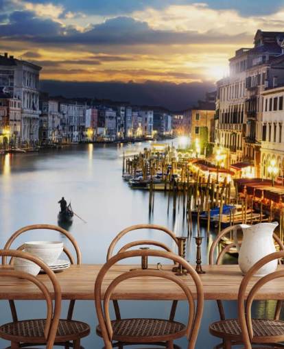 Fondo de pantalla de Venecia de noche