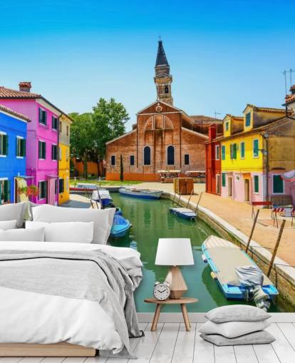 Papel de Parede Burano Canal Papel de Parede Burano Canal
