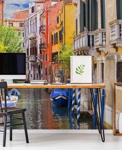 Wandbild Venezianische Häuser