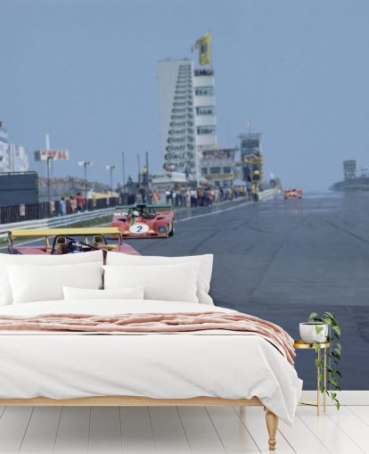 Coche de carreras rojo en fondo de pantalla