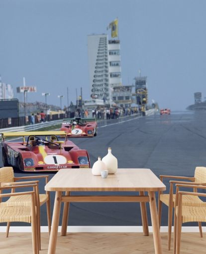 Red Race Car on Rally Wallpaper Red Race Car on Rally Wallpaper