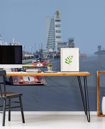 Red Race Car on Rally Wallpaper