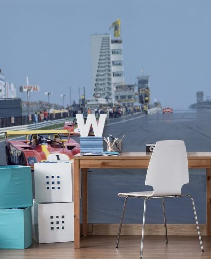 Coche de carreras rojo en fondo de pantalla