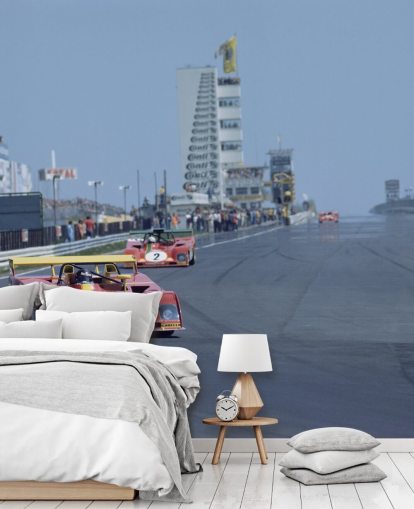 Red Race Car on Rally Wallpaper Red Race Car on Rally Wallpaper