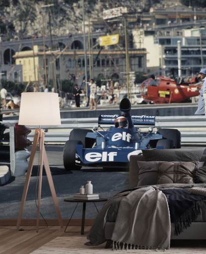 Blue Race Car Wallpaper