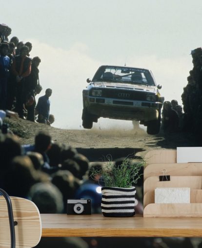 Race Car in Air Wallpaper