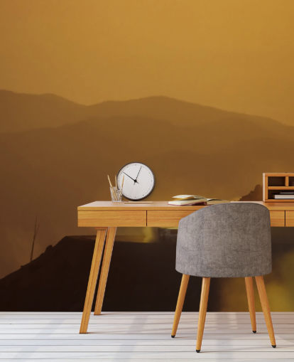 Car on Dusty Mountain Road at Sunset Wallpaper