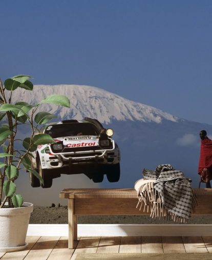 Fondo de Pantalla de Coche de Rally Blanco