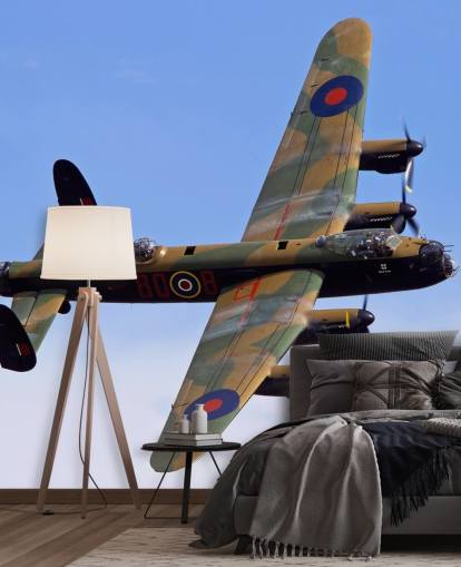 War Plane Flying Behang War Plane Flying Behang