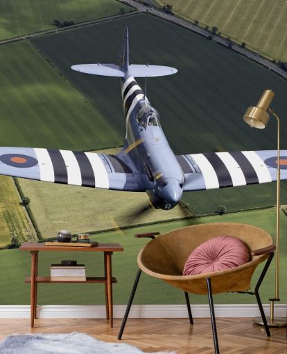 Spitfire med invasion striber