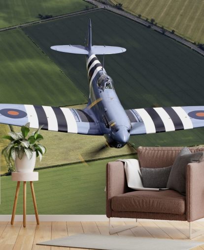 Spitfire com listras de invasão