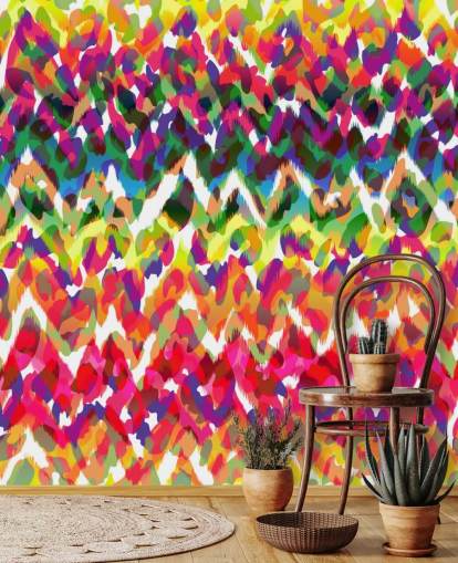 Papel de parede colorido Chevron Tribal Papel de parede colorido Chevron Tribal