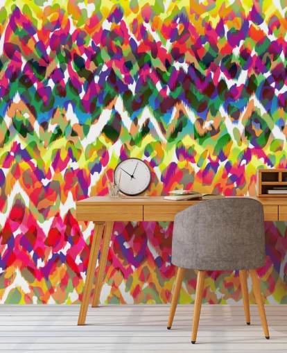 Bunte Chevron Tribal Tapete