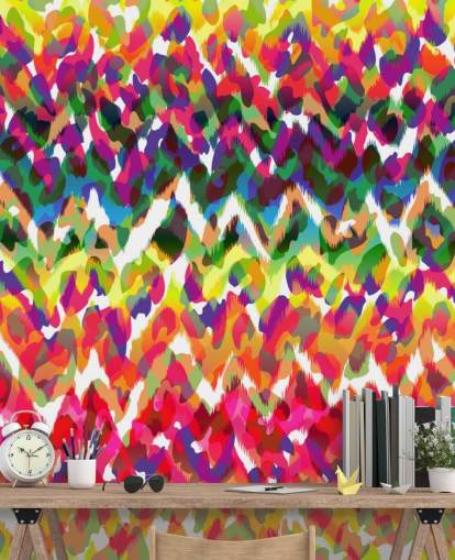 Bunte Chevron Tribal Tapete