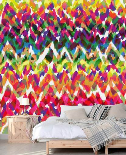 Fargerik Chevron Tribal Bakgrunn