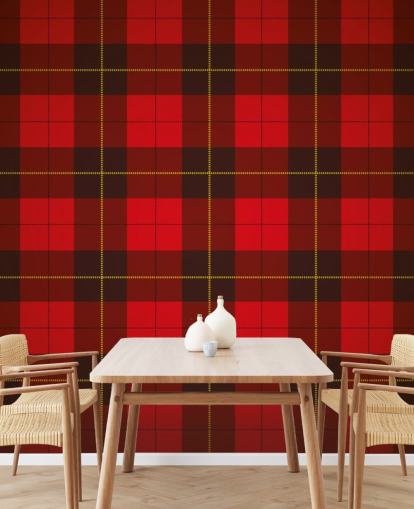Papier Peint Tartan Rouge Papier Peint Tartan Rouge