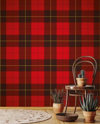 Red Tartan Hintergrundbild