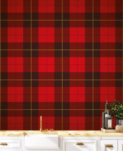 Red Tartan Wallpaper