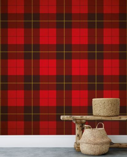 Red Tartan Wallpaper