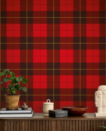 Red Tartan Wallpaper