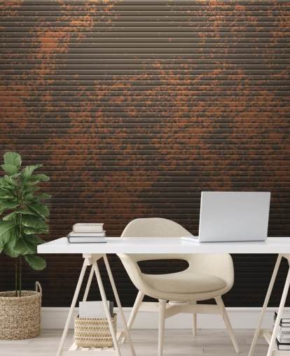 Papel pintado de cobre oxidado