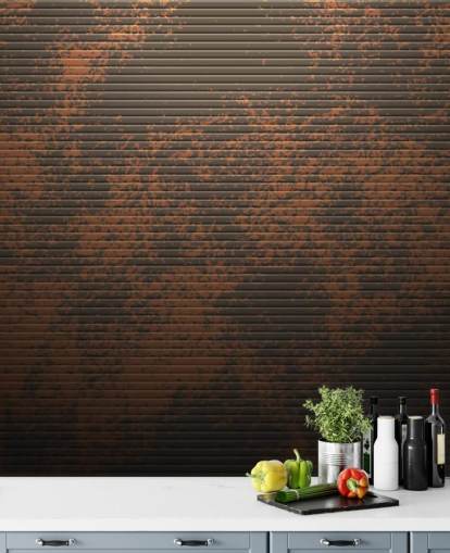 Papel pintado de cobre oxidado