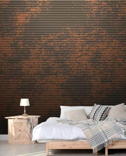 Papel pintado de cobre oxidado