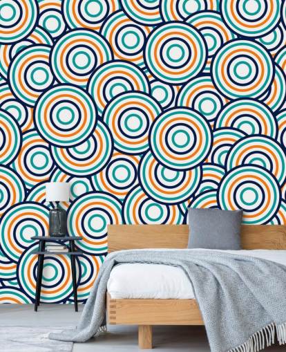 papel tapiz de patrones circulares en capas