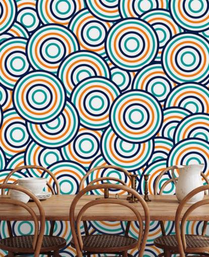 papel tapiz de patrones circulares en capas