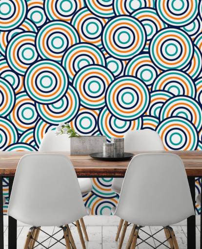 papier peint en couches de cercles