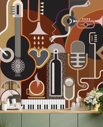 Papier Peint Art Déco Musique Papier Peint Art Déco Musique