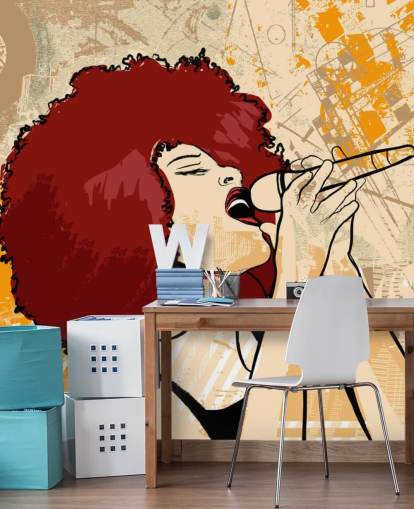 Singer Abstract Art Wallpaper Singer Abstract Art Wallpaper