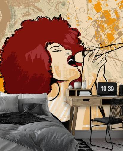 Singer abstracte kunst behang