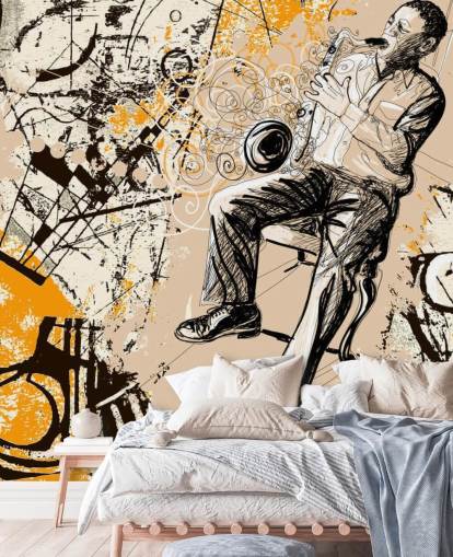 Jazz-Spieler-Kunst Jazz-Spieler-Kunst