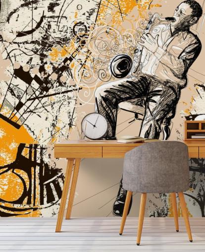 Jazz-Spieler-Kunst Jazz-Spieler-Kunst