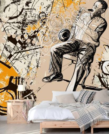 Jazz Player Art Wallpaper