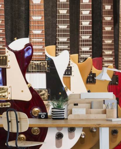 Colourful Electric Guitars wallpaper Colourful Electric Guitars wallpaper