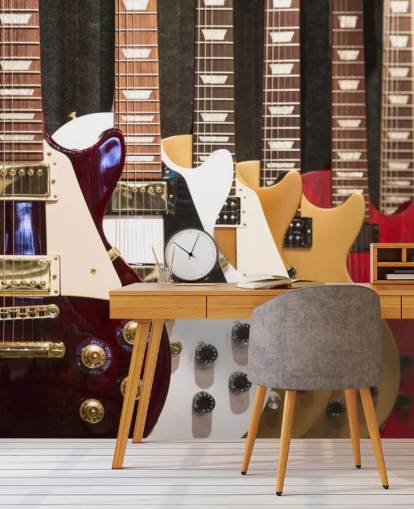 Bunte E-Gitarren Tapete