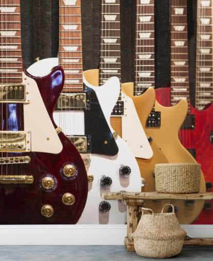 Colourful Electric Guitars wallpaper Colourful Electric Guitars wallpaper
