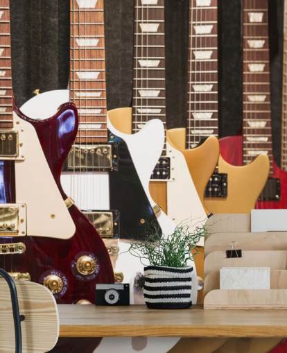 Colourful Electric Guitars wallpaper Colourful Electric Guitars wallpaper