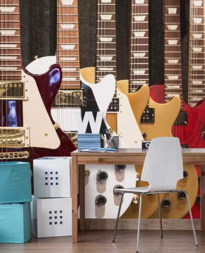 Färgglada elgitarrer tapeter Färgglada elgitarrer tapeter