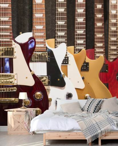 Colourful Electric Guitars wallpaper