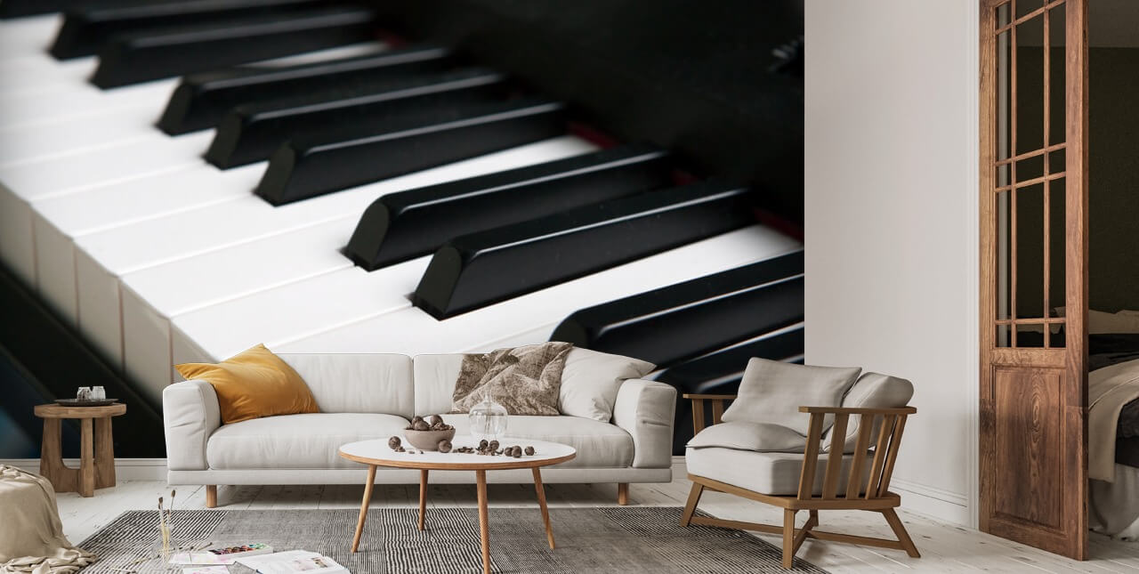 Piano Keyboard Wallpaper Mural Wallsauce US