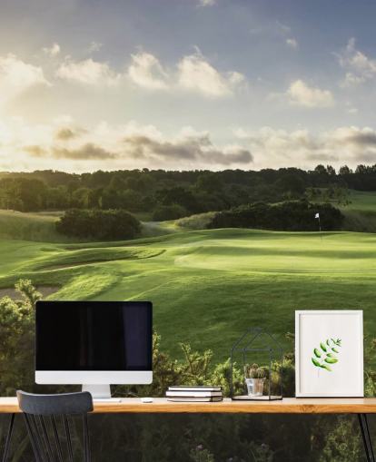 Golfbaan behang