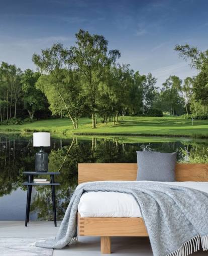 Dawn Across the Lake, Cottesmore Hotel, Golf & Country Club, West Sussex, England Wallpaper