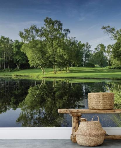 Dawn Across the Lake, Cottesmore Hotel, Golf & Country Club, West Sussex, England Wallpaper