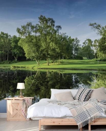 Dawn Across the Lake, Cottesmore Hotel, Golf & Country Club, West Sussex, England Wallpaper